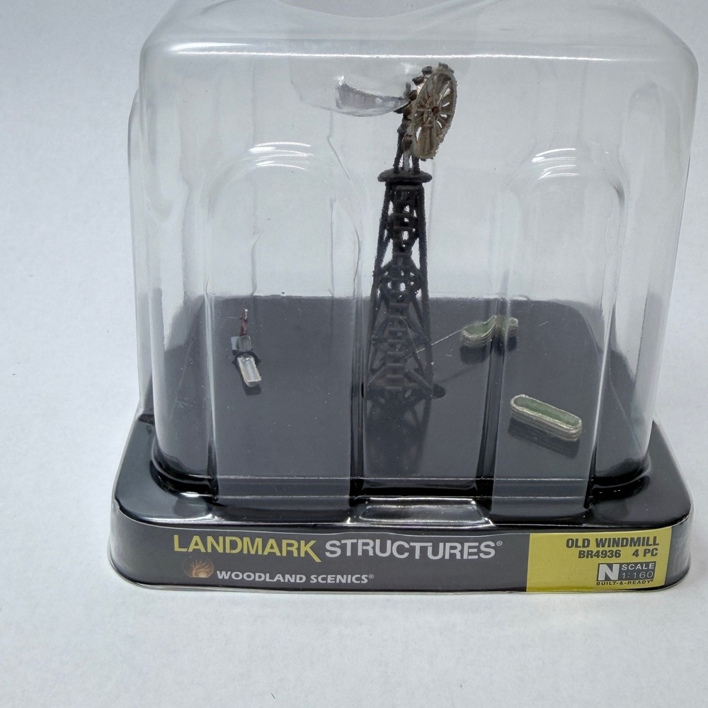 Woodland Scenics N Scale Old Windmill Landmark Structures BR4936 4PC Built-Ready